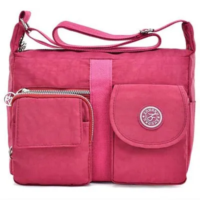 Wine red Для женщин Курьерские сумки нейлон Женские Сумки плеча Crossbody сумка для Для женщин сумка мешок основной Marques zk757 - Цвет: Wine red