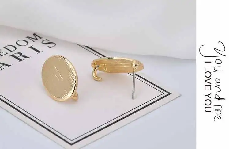 DIY аксессуары для рук, легированные Висячие висячие серьги, любовные облака, овальные серьги, материалы для иглоукалывания ушей