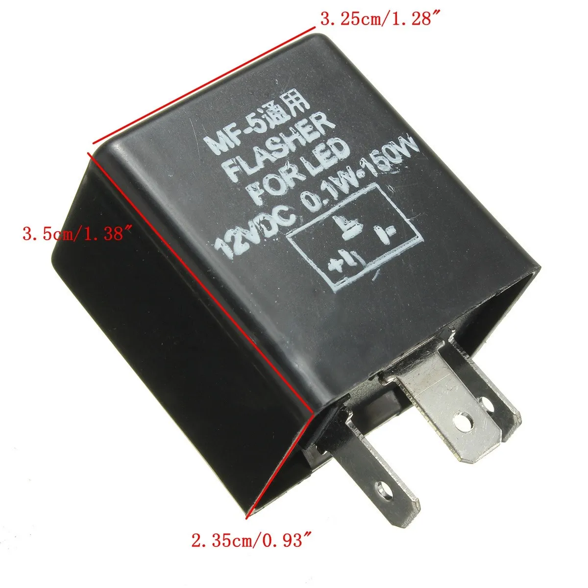 Черный Универсальный MF 5 12V 0 1 150w Автомобильный Мотоцикл 3 Pin Светодиодный