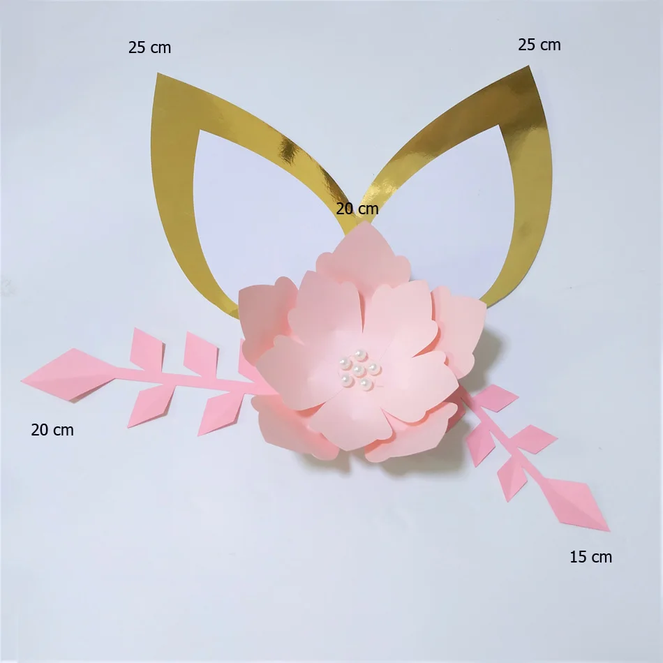 2019 детские розовые DIY картонная бумага искусственные цветы для дня рождения фон