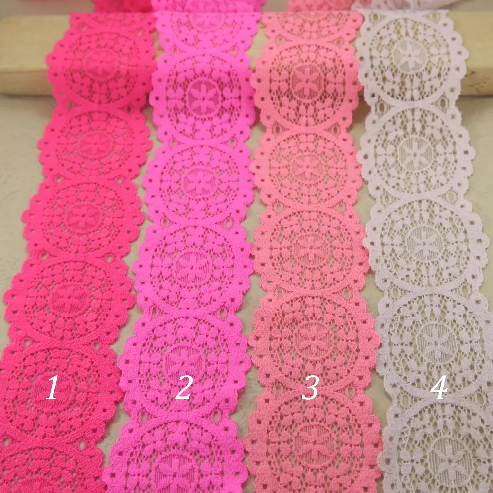

2 yards/lot Diy Sew Apparel Accessories Ribbon Handmade Cotton Lace trim sewing Wedding Scrapbook 50mm width 18 colors
