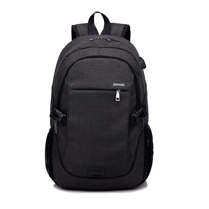 black1 HEFLASHOR мужской рюкзак, сумка, бренд, 15,6 дюймов, ноутбук, Mochila для мужчин, водонепроницаемый рюкзак, школьный рюкзак, 32*18*48 см - Цвет: black1
