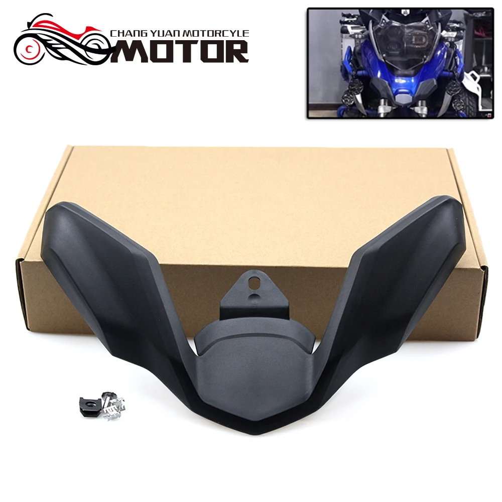 R1200GS R1250GS переднее крыло мотоцикла части клюв Exension крышка колеса капот черный для