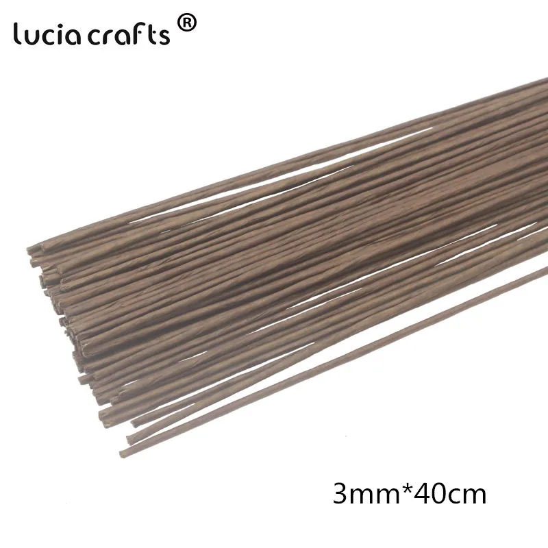 Lucia Crafts 12/24 шт Зеленые Холдинг Цветы стебли DIY чулок цветочные ветви искусственные