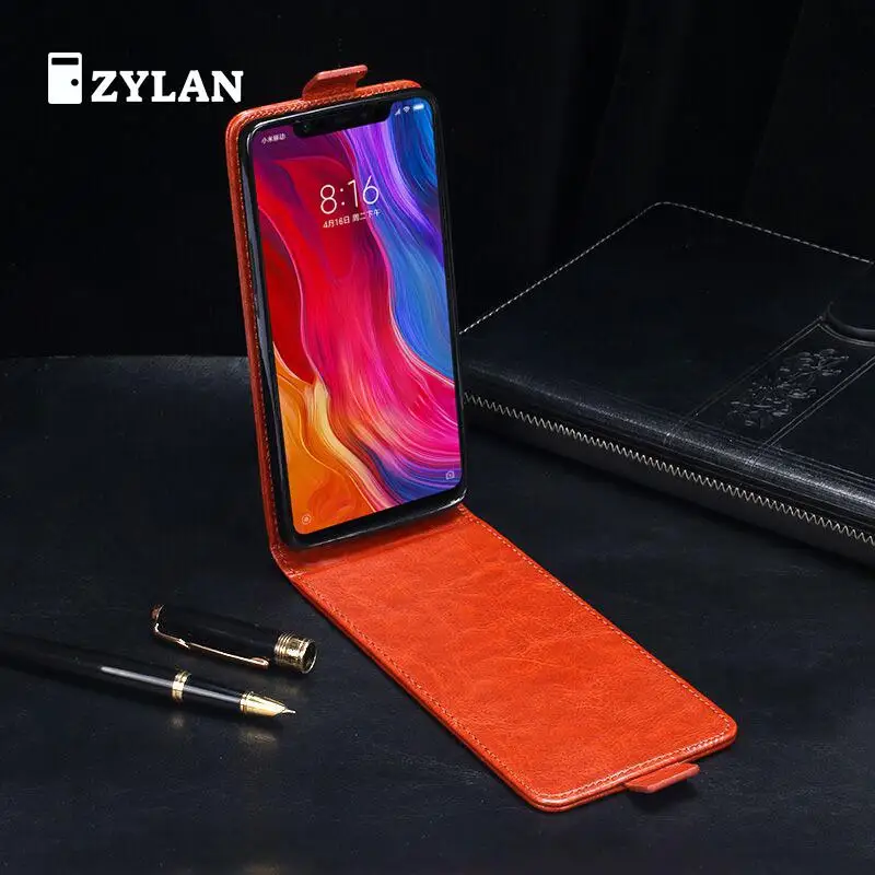 ZYLAN Leather Open Up and Down Case Cover Pouch Phone Bag for XIAOMI 5 5X 6 6X 8 SE &amp FREE GIFT | Мобильные телефоны и