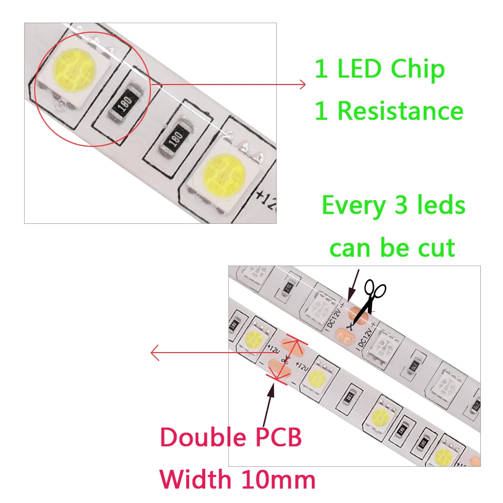 DC12V 5 м 60 светодиодный s/M 32,8фт 5050 300 Светодиодная лента светильник Холодный белый/теплый белый/красный/зеленый/синий/желтый/RGB Водонепроницаемый IP65 IP67