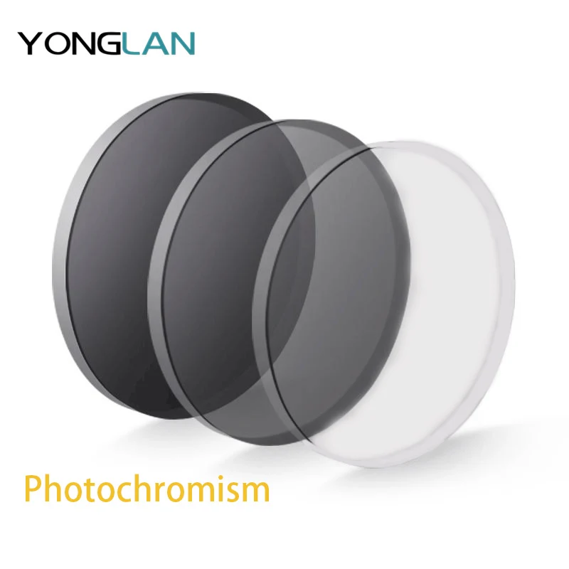 Yong Lan фотохромные серые бронзовые линзы 1 56 61 67 индекс близорукости по рецепту