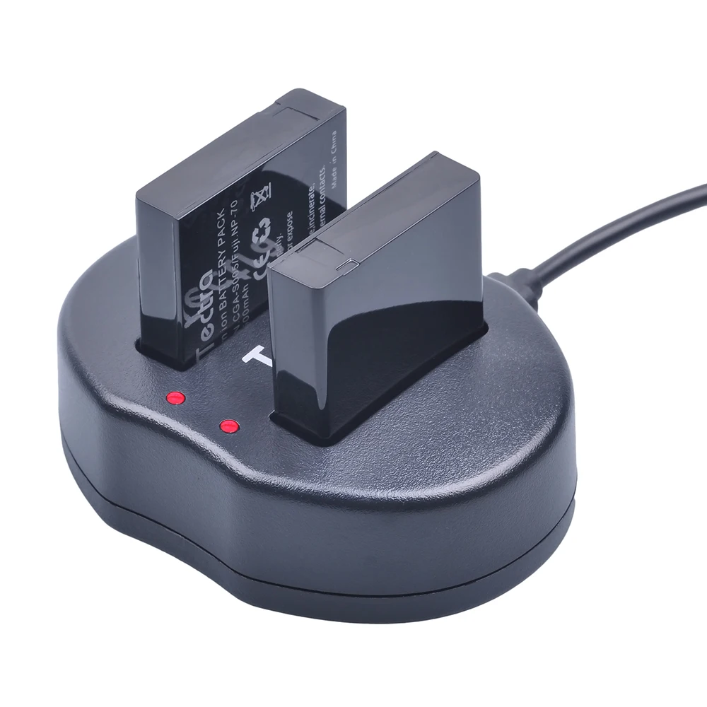 Tectra CGA S005 S005A S005E DMW BCC12 FUJI NP 70 USB двойное зарядное устройство для Panasonic DMC FX8 FX9 FX10 FX12 FX50