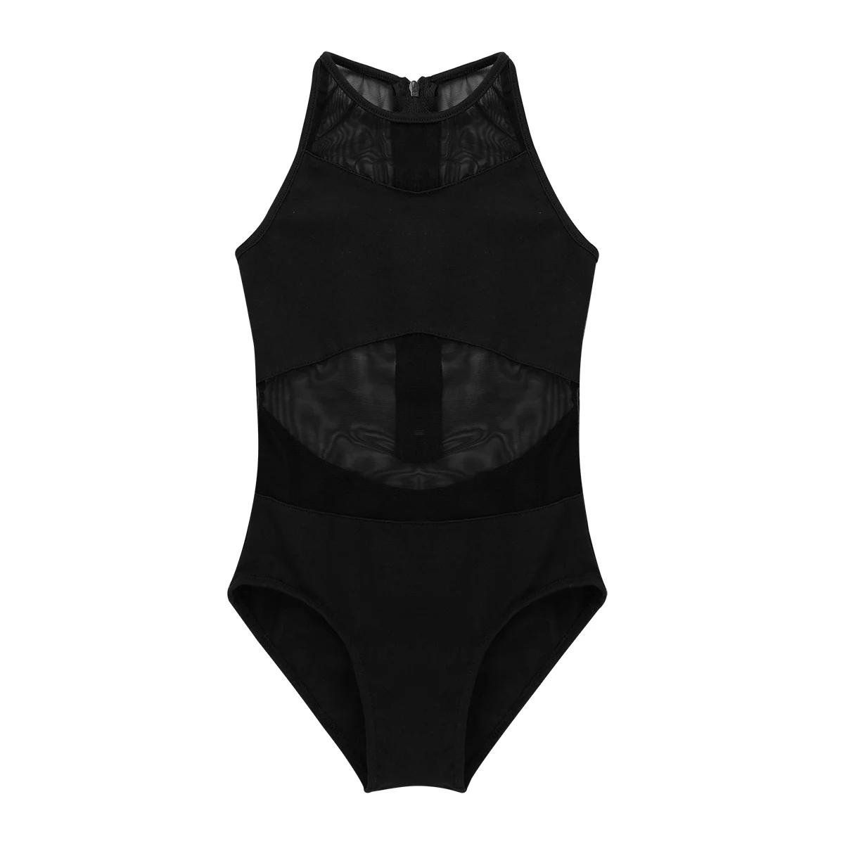 iEFiEL Kids Girls Dance Dress Gymnastics Leotard Ballet Costume Sleeveless Mesh Back Zipper Closure Leotards for Ballerina | Детская
