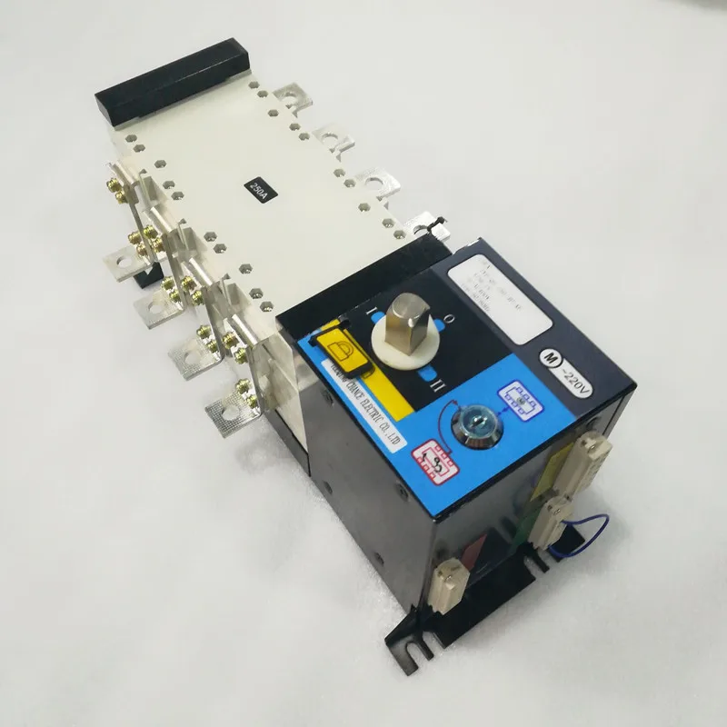 ATS 4P 3P двойной выключатель питания из поликарбоната 250A 220 V/230 V/380 V/440 V 4-полюсный 3-фазный автоматический переключатель ats