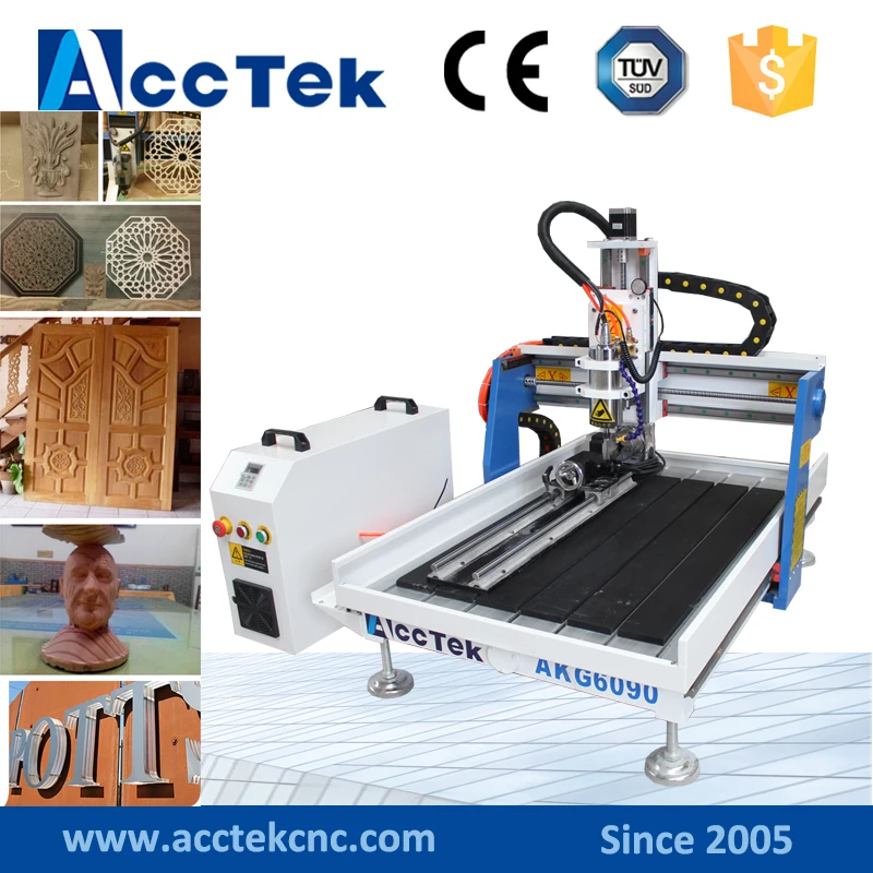 Новая модель! фрезы чпу машина 4 оси cnc router гравер 6090 фрезерный станок с комплект |