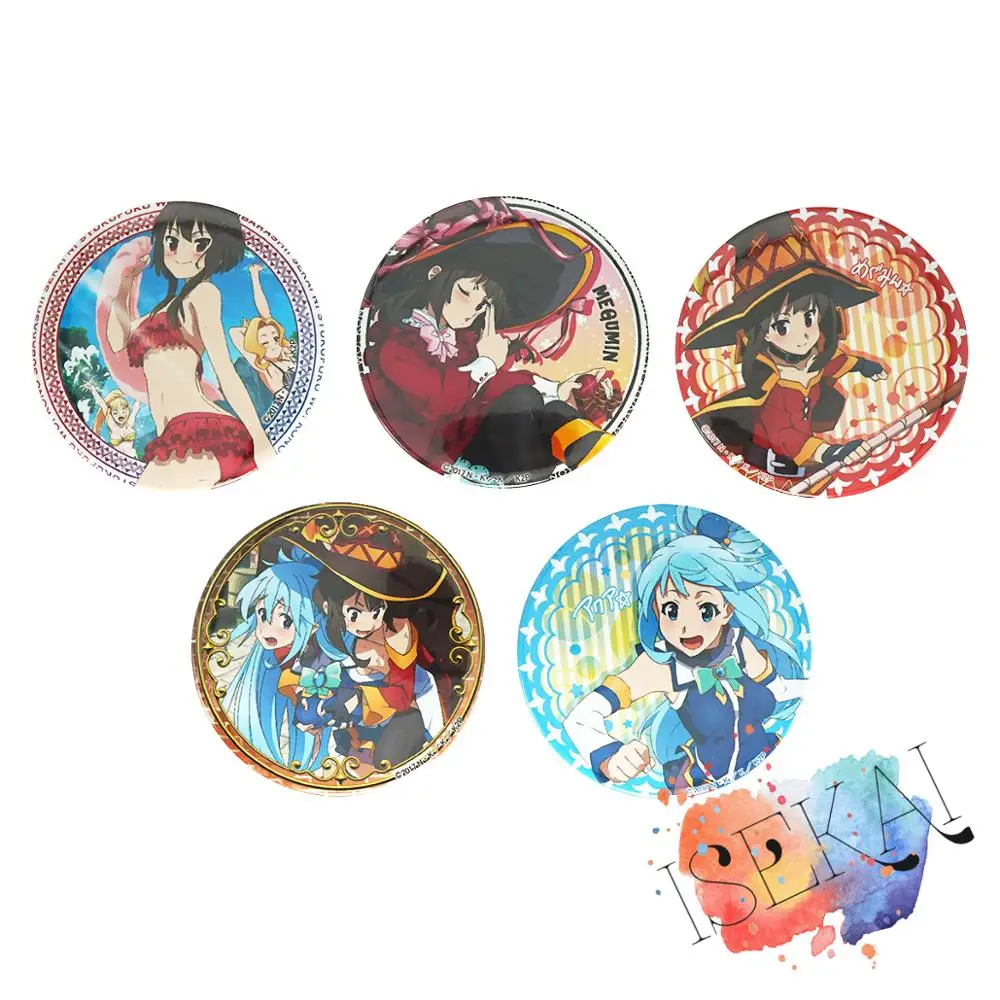Милая металлическая брошь-значок KonoSuba Благословение Бога | Украшения и