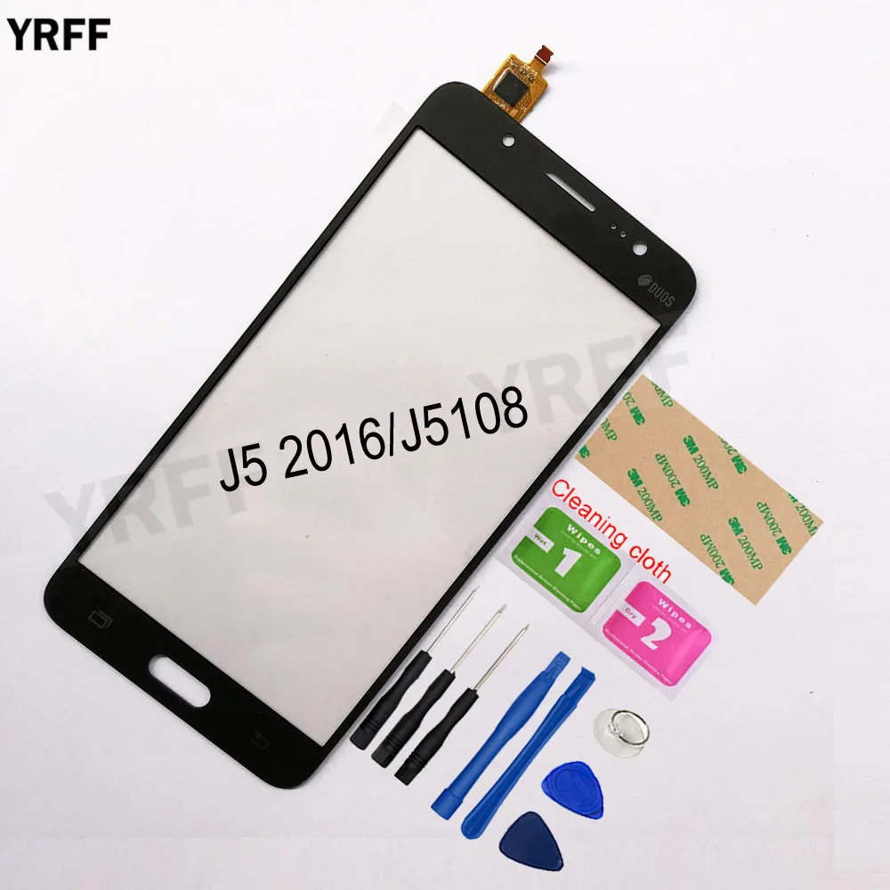 5,2 ''для samsung Galaxy J5 J5108 J510 сенсорный экран дигитайзер сенсорная стеклянная панель объектива