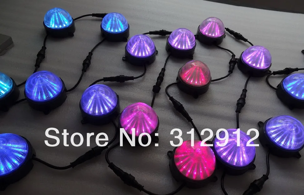 DC24V WS2811 модуль круглого типа пикселей, 12 шт. 5050 SMD rgb led внутри, 2,88 Вт, IP68; Диаметр 100 мм; крышка полосы