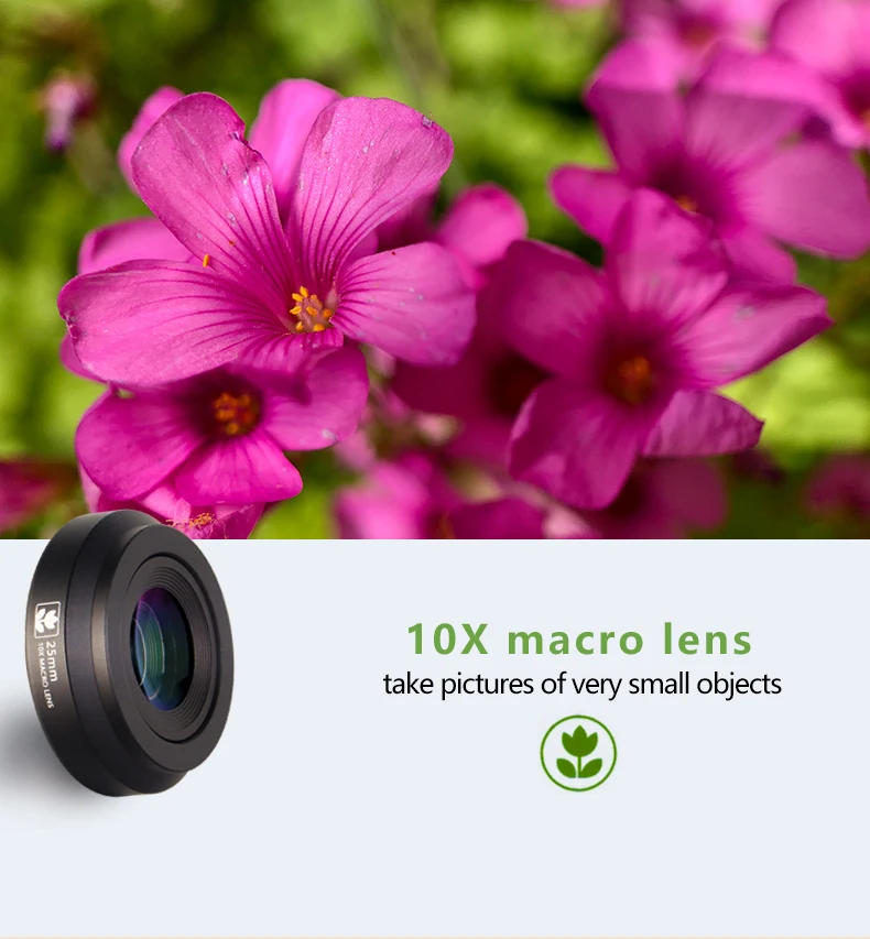 Brightin star 10X макрообъектив 4K микро замечательные профессиональные Объективы для мобильных телефонов для iPhone X 8 iPad 4 Xiaomi samsung