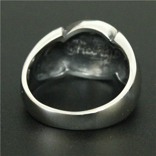 Мужское кольцо из нержавеющей стали 316 Крутое байкера | Украшения и аксессуары