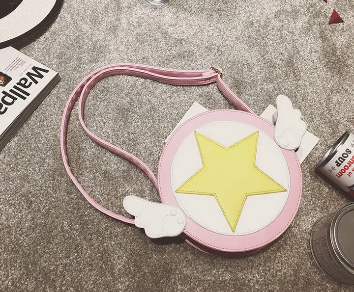 Женская детская сумка принцессы для девочек Японский комикс карта Captor Sakura крылья Волшебная карта для девочек Сакура косплей sakura крылья сумка