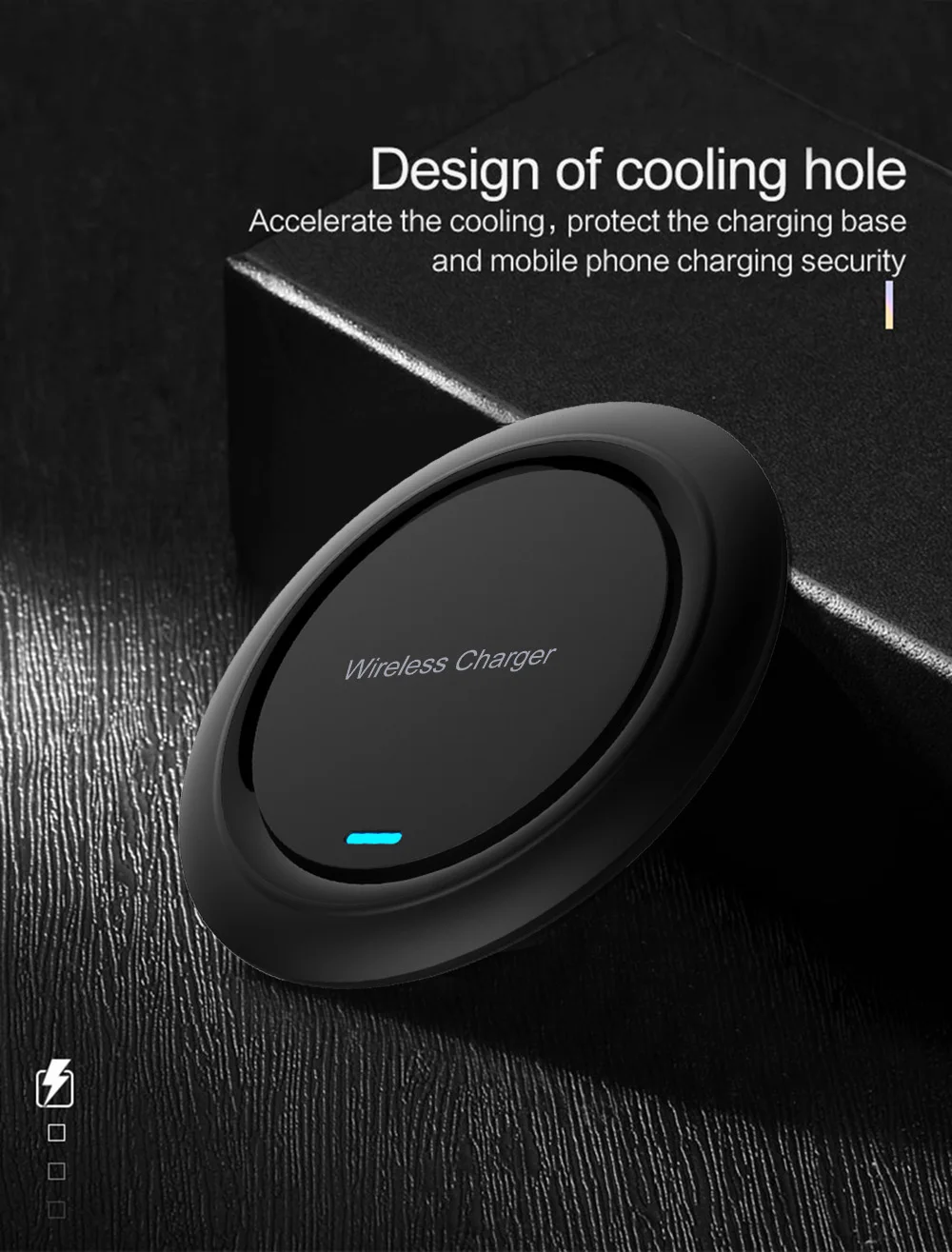 FDGAO Qi Беспроводное зарядное устройство зарядного устройства для iPhone 11 Pro X XR XS MAX 8 samsung S9 S10 Note 10 9 8 10 Вт беспроводное индукционное зарядное устройство