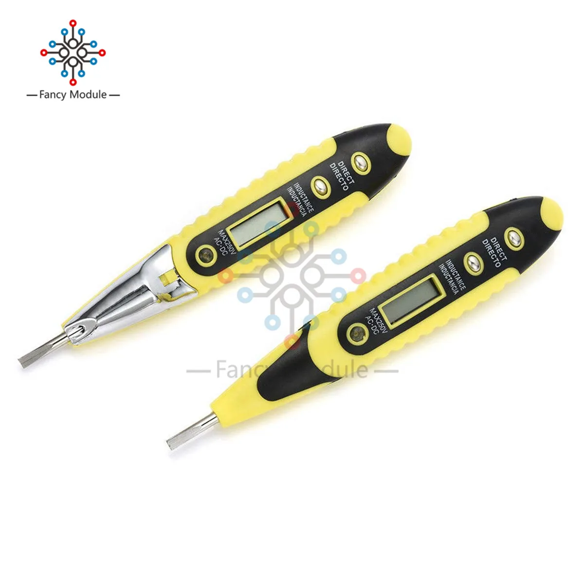 AC DC 12-250 В цифровой тестовый карандаш многофункциональный тестовый er Электрический ЖК-дисплей детектор напряжения тестовая ручка для электрика