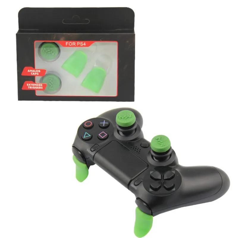 Игровой курок Расширенная Кнопка аналоговый расширитель thumbtick Grip Увеличенная крышка для контроллера PS4