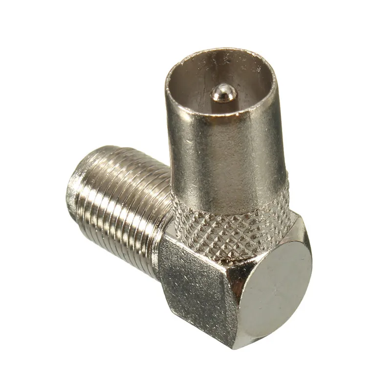 1x90 градусов прямоугольный ТВ антенный кабель Разъем RF коаксиальный F гнездо к