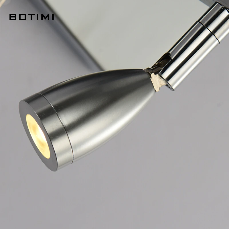Современный светодиодный настенный светильник BOTIMI лампа с абажуром из ткани для