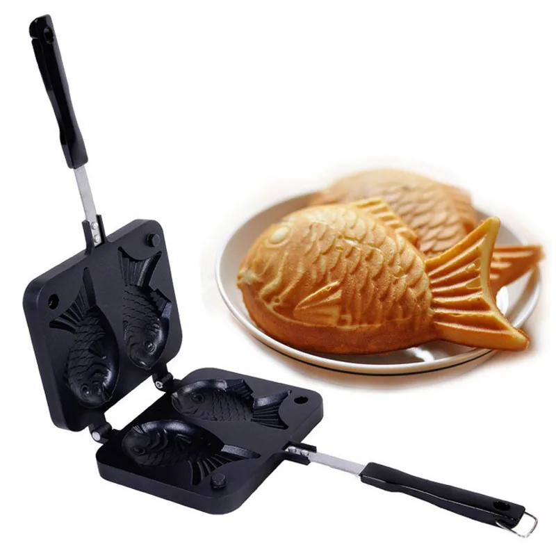 DIY формы для выпечки рыбы Кондитерские вафельные сковороды японские Taiyaki