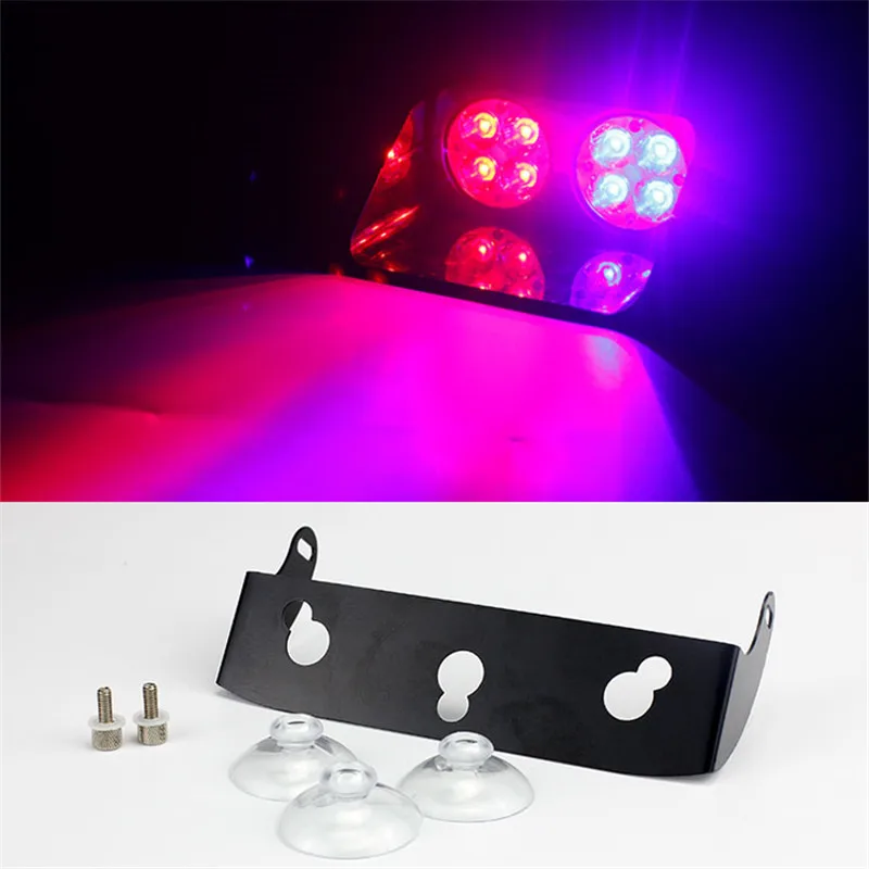 Надеясь лампы автомобиля 24 Вт 8LED Строб светодиодной вспышкой света Даш