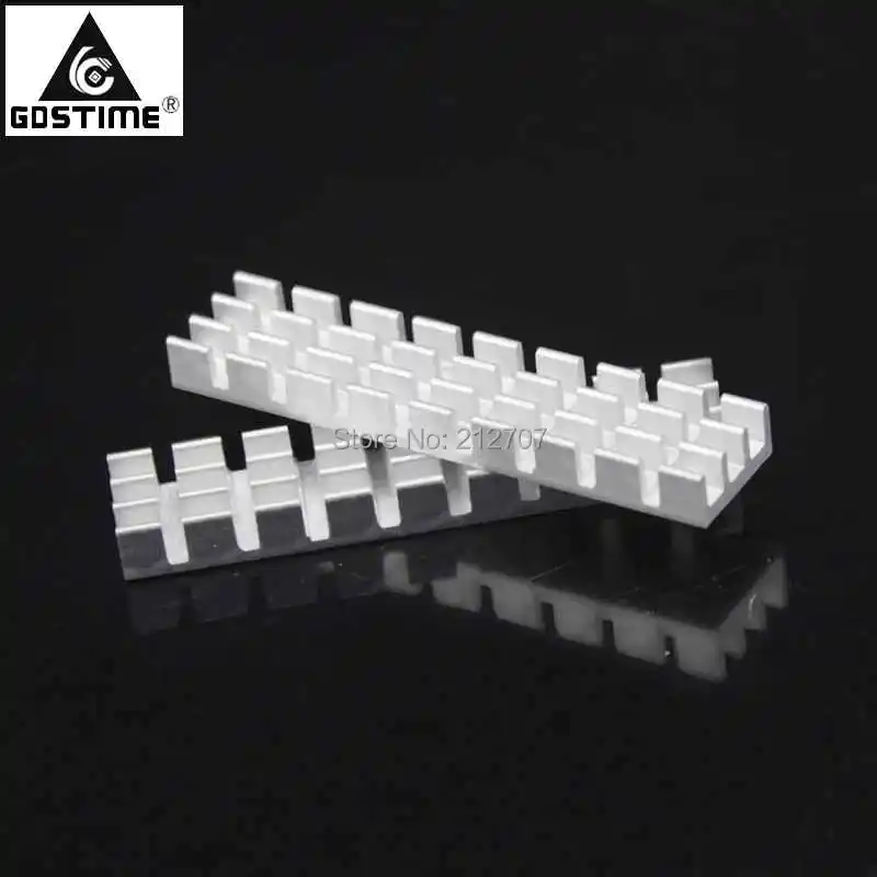 10 шт. алюминиевый радиатор для охлаждения Gdstime 50x11x5 мм|heat dissipation|cooling radiatoraluminum heatsink