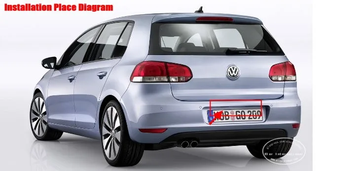 Для Volkswagen VW Golf 7 Golf7-автомобильные Датчики парковки+ задняя камера заднего вида = 2 в 1 визуальная/Биби сигнализация парковочная система