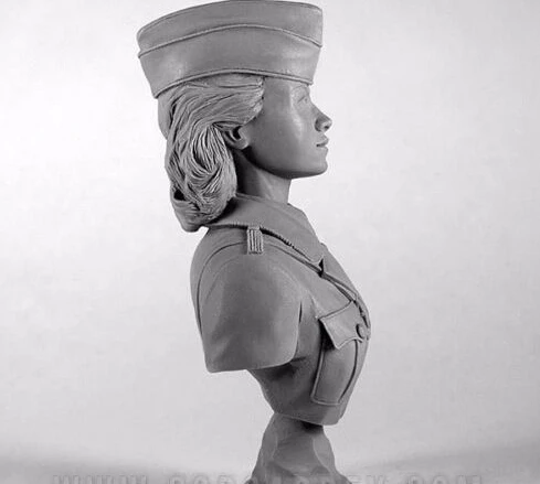 Неокрашенный комплект 1/9 военный женский полицейский офицер историческая