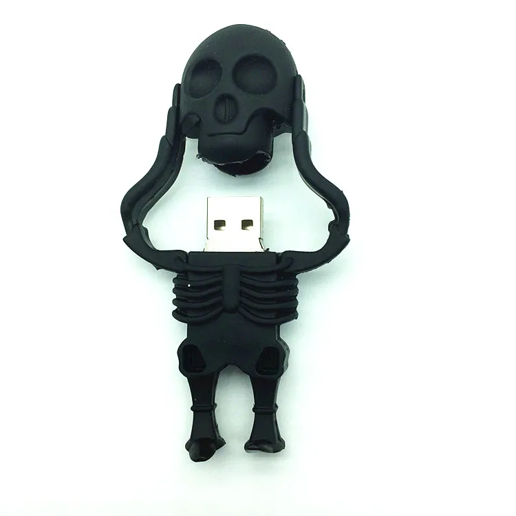 Более 10 шт.) бесплатный логотип на заказ мультфильм череп USB накопитель, череп флешки, USB флеш-накопитель 64 ГБ 32 ГБ 16 ГБ 8 ГБ 4 ГБ u диск