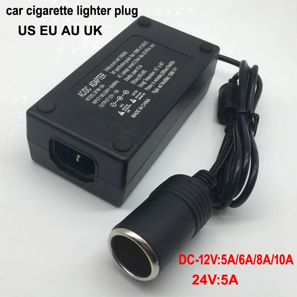 Адаптер переменного тока для автомобильного прикуривателя 110 В 220 до 12 5A 6A 8A 10A