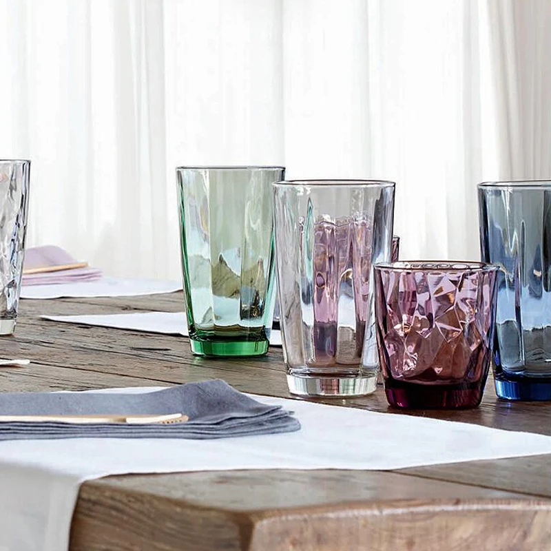 Европейская Бессвинцовая оригинальная стеклянная чашка для воды цветная