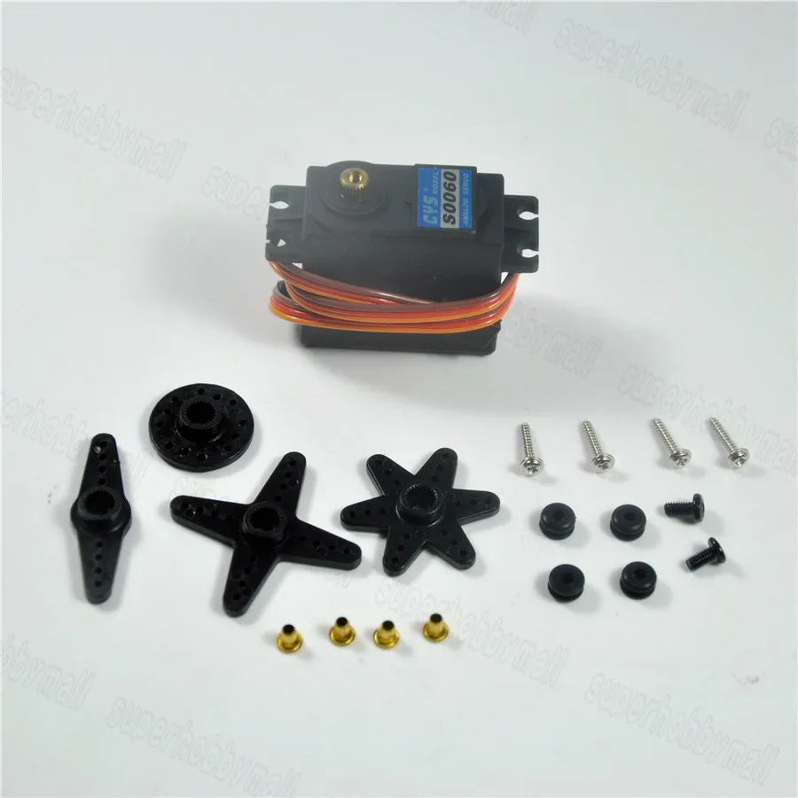 1 шт. CYS S0060 DC6.0 7.4V аналоговый Micro Servo Metal Gear JR/штекер Futaba для RC самолета 40.8x20.1x38mm|micro servo