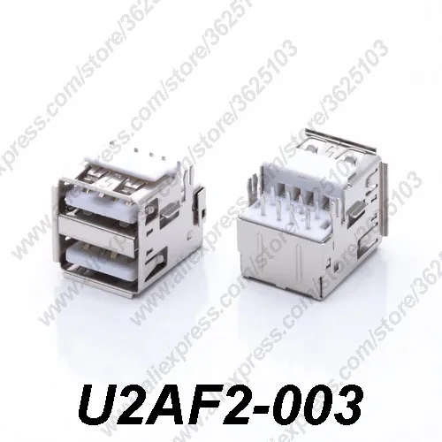 10 шт. белая розетка под два разъема USB 2 0|Соединители| |