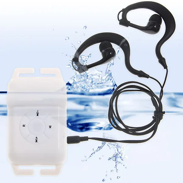 Mini waterproof clip MP3 music player with earphone no retail gift box free shipping mp3 for meeting USB port 4GB | Электроника