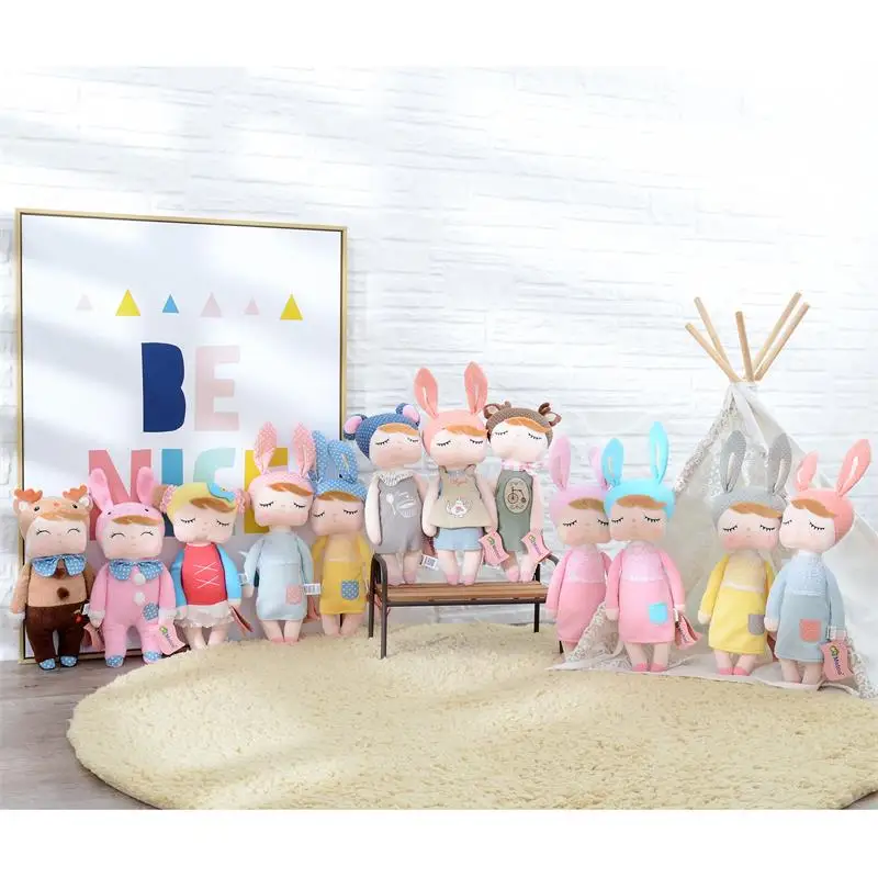 С оригинальным бумажным пакетом Metoo angela rabbit,, новейший стиль, оригинальная Одежда для куклы, плюшевая юбка с рисунком, подарок для детей