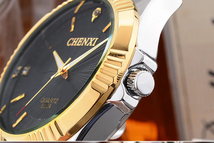 Часы наручные CHENXI женские кварцевые модные Стальные Роскошные брендовые Geneva