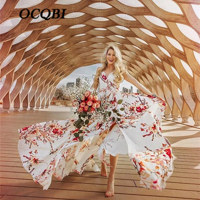 2020 Женская летняя обувь винтажные шифоновые платья Открытое платье без рукавов