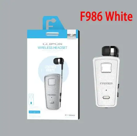 White with box Fineblue беспроводные наушники F986 Мини Выдвижная bluetooth-гарнитура в ухо громкой связи с Micr вибрацией F910 F920 F930 F960 F980 - Цвет: White with box