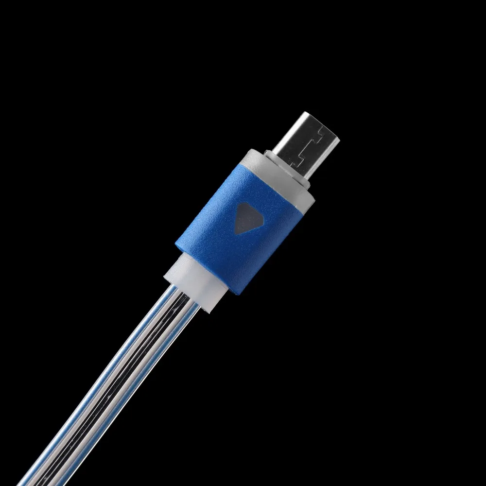 1 шт. модный цветной Micro USB светодиодный кабель-светильник для зарядки и синхронизации данных для смартфонов Android