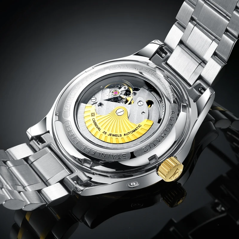 Карнавал для мужчин s энергии дисплей автоматический деловые часы многоцелевой