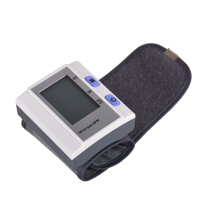 Автоматическая цифровая наручные крови Давление монитор lcd-дисплей Heart Beat частоты пульса метр тонометр Сфигмоманометры пульсометр