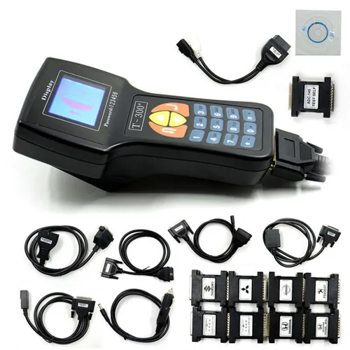T300 key programmer T300 ключ Prgrammer Основной блок/полный набор код транспондер T-300 черный V17.8 стандартный английский/испанский работает для мультибрендовых автомобилей ключ - Цвет: T300 key programmer