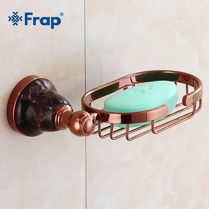 Frap мыльницы твердая латунь розовое золото держатель для мыла полки хранения