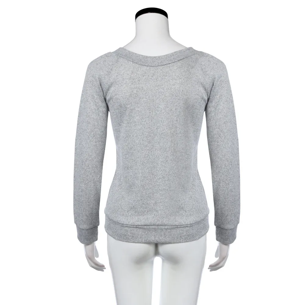 Autumn Winter Knitted Sweaters Women 2018 Loose Sweater Pullovers Jumper deep V-neck sexy Female Femme Tops | Женская одежда