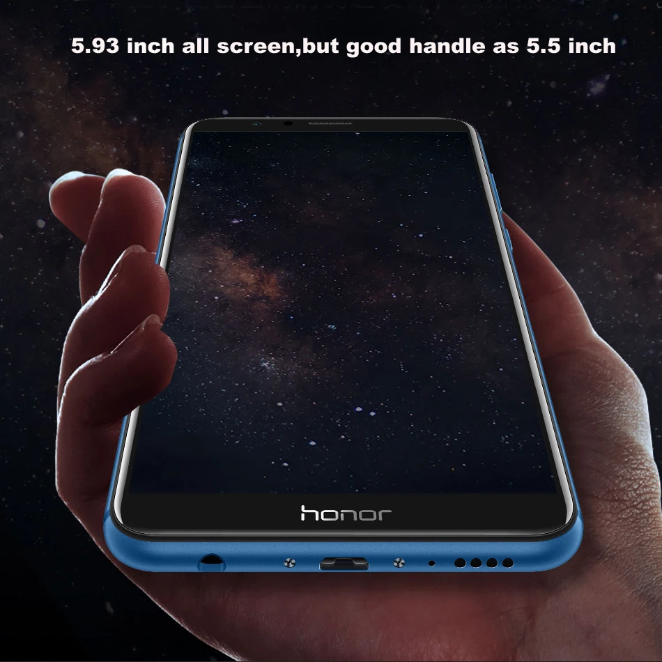 Мобильный телефон HONOR 7X4 Гб 64 Гб с глобальной прошивкой, 5,93 дюймов, Kirin 659, четыре ядра, Android 8,0, отпечаток пальца, 2160x1080, распознавание лица