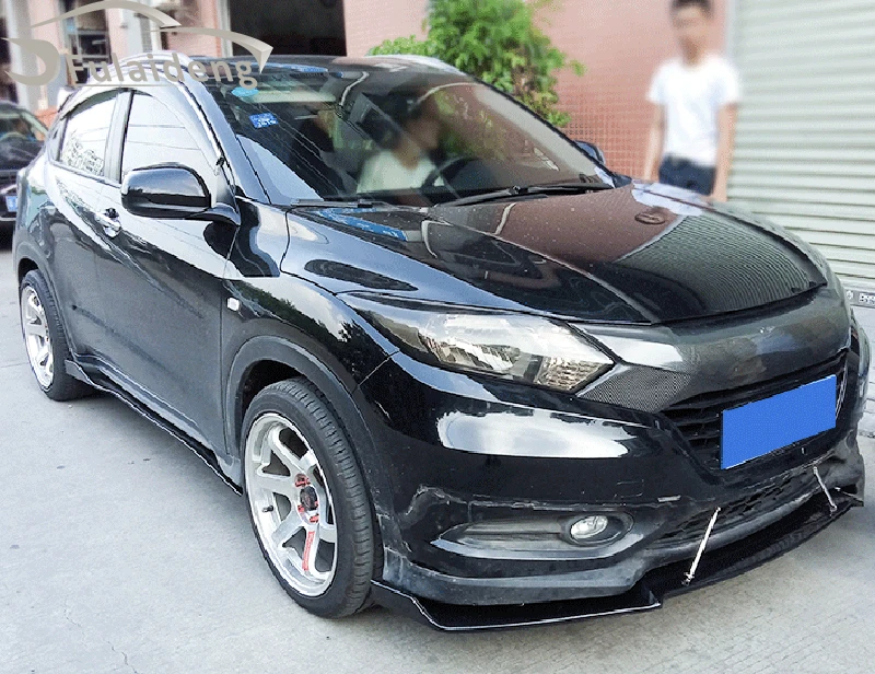 Передний бампер для Honda Vezel HR-V 2016-2019 комплект тела спойлера из АБС-углеродного