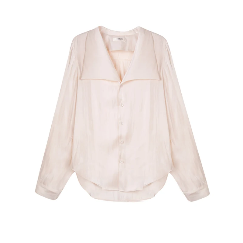 Женская блузка с длинным рукавом элегантная однотонная винтажная v образным